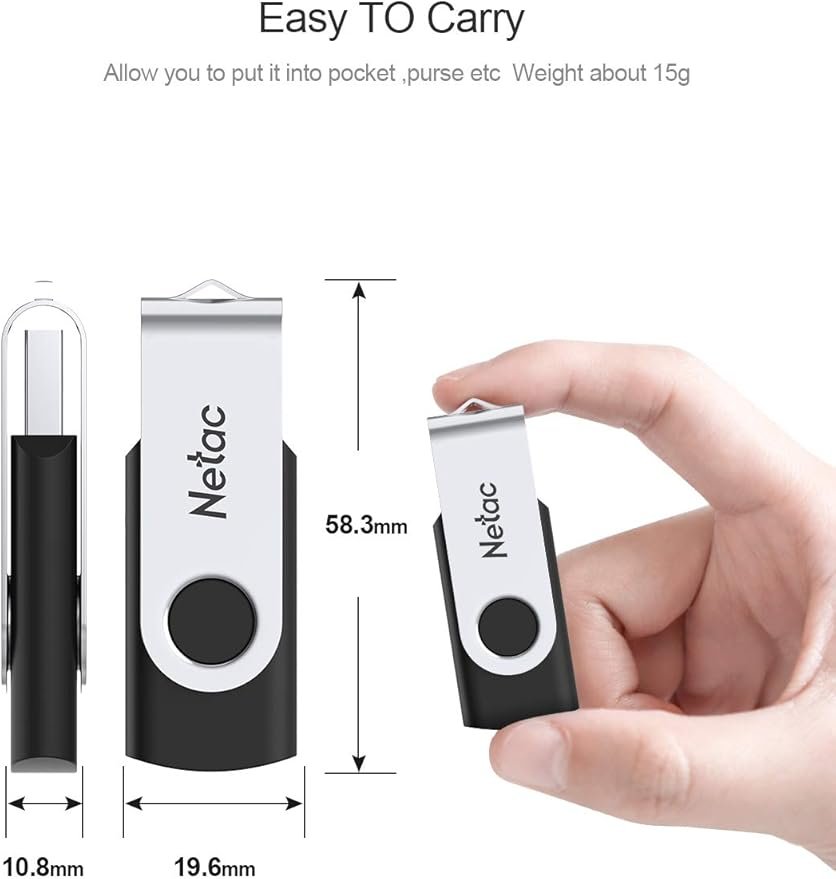Netac 64GB USB 2.0 Flash Drive - Gambar 4